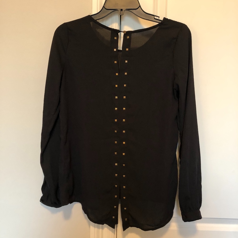 Gold Studded Back Blouse